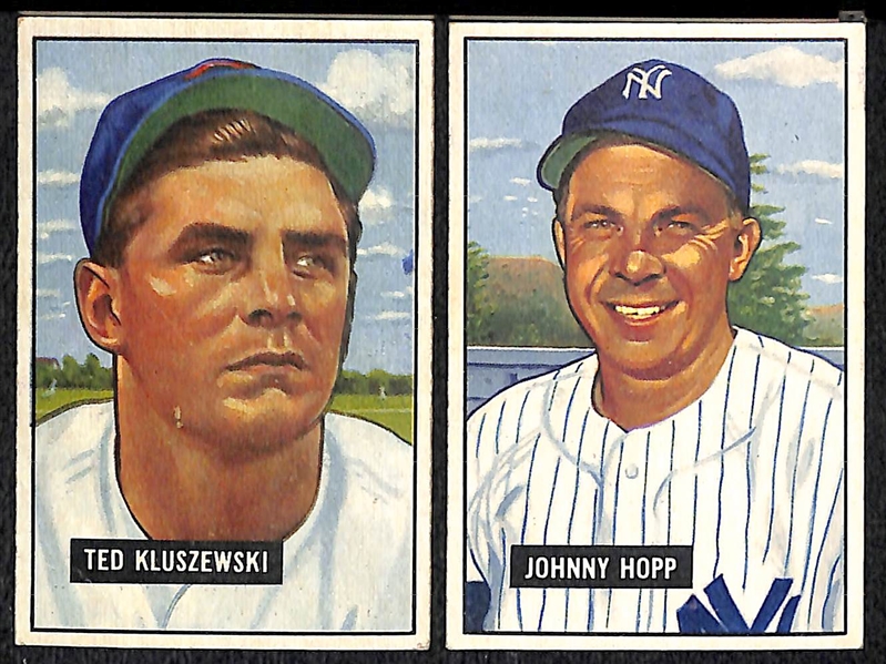 Lot Of 30 1951 Bowman Cards w. Ted Kluszewski