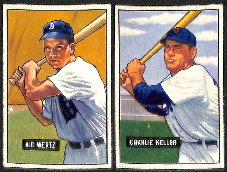 Lot Of 30 1951 Bowman Cards w. Ted Kluszewski
