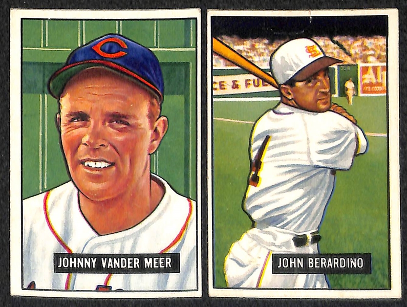 Lot Of 21 1951 Bowman Cards w. Casey Stengel