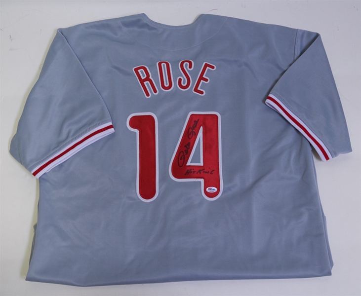 Pete Rose Signed Phillies Jersey - JSA