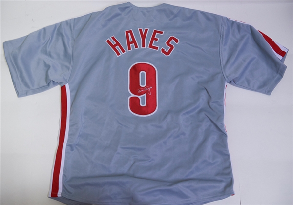Von Hayes Signed Phillies Jersey