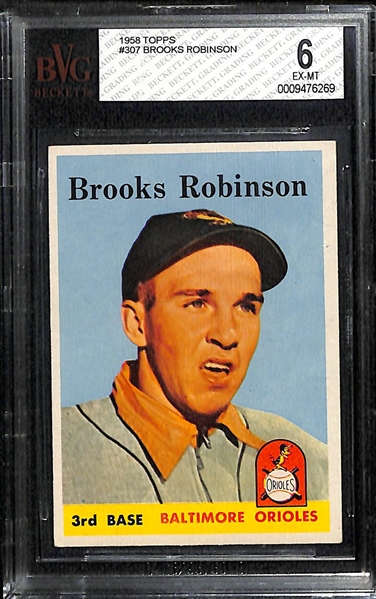 1958 & 1959 Topps Brooks Robinson Cards BVG