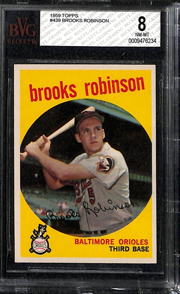 1958 & 1959 Topps Brooks Robinson Cards BVG