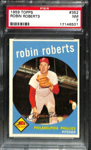 Lot Of 13 1956-59 Topps Graded Cards w. Drysdale