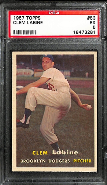 Lot Of 13 1956-59 Topps Graded Cards w. Drysdale