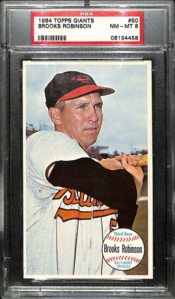 Lot Of 5 Brooks Robinson PSA Graded Cards w. 1959 Topps