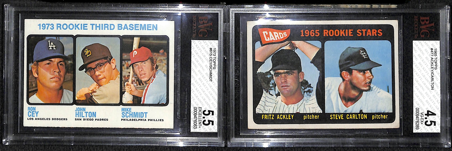 Mike Schmidt & Steve Carlton RC Cards BVG