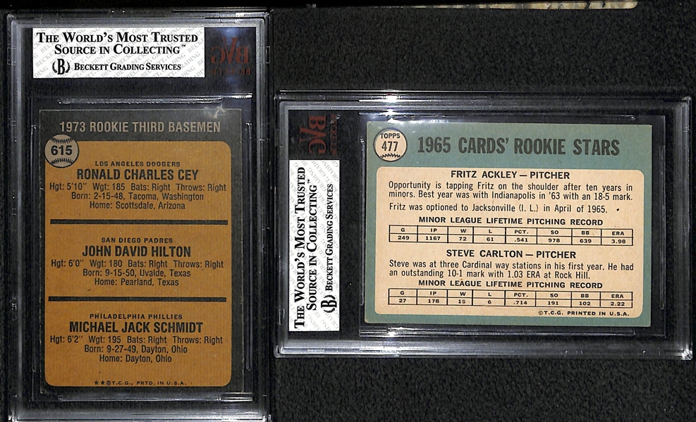 Mike Schmidt & Steve Carlton RC Cards BVG