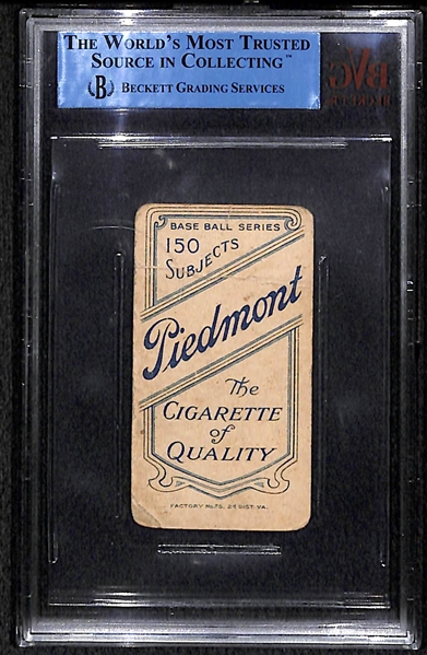1909 T206 Ty Cobb Bat On Shoulder BVG Authentic