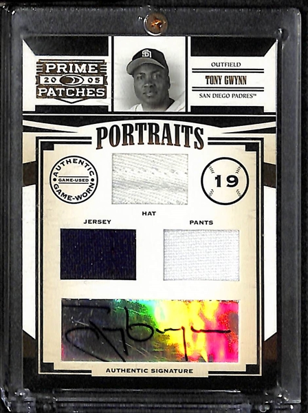 Lot Of 3 Baseball Stars Auto Cards w. Tony Gwynn