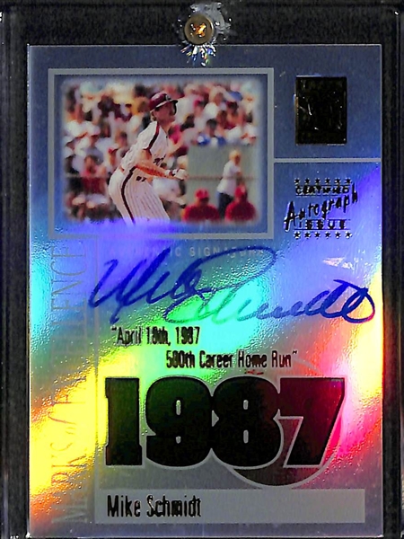 Lot Of 5 Baseball Legends Auto Cards w/ Schmidt & Bench