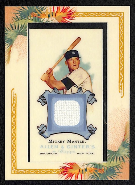 Lot Of 3 Mickey Mantle Relic Cards