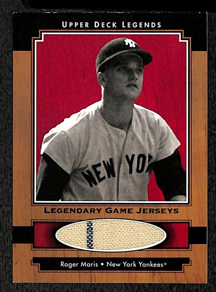 Lot Of 3 Roger Maris Relic Cards