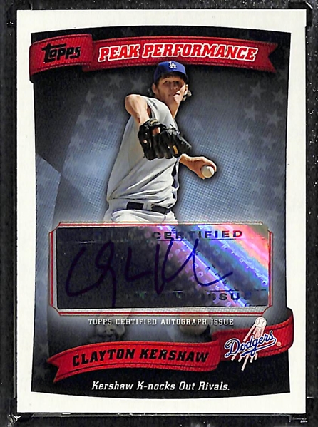 Stephen Strasburg & Clayton Kershaw Autograph Cards
