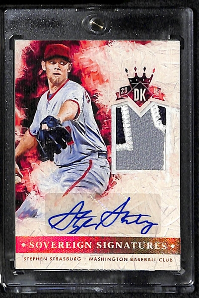 Stephen Strasburg & Clayton Kershaw Autograph Cards