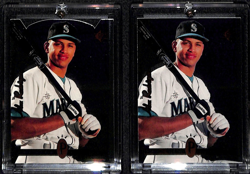Lot Of 4 Alex Rodriguez Autograph & Rookie Cards