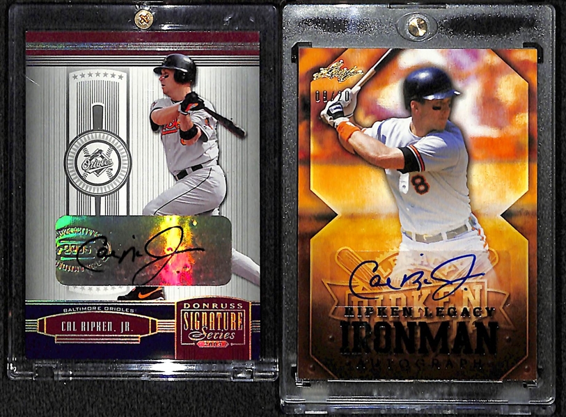 Lot Of 2 Cal Ripken Jr Autograph Cards