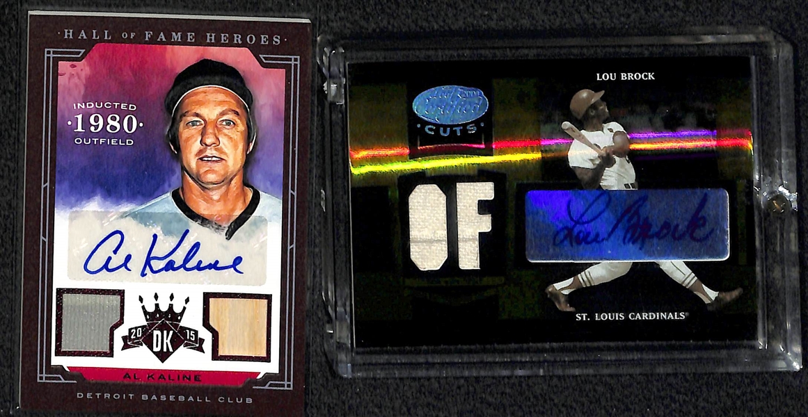 Lot Of 6 Baseball HOF & Stars Autograph Cards w. Killebrew & Brock