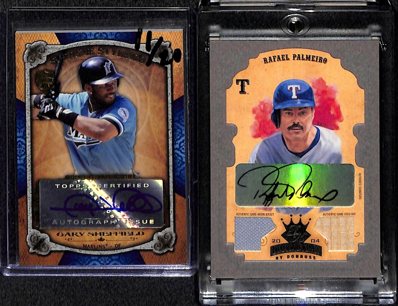 Lot Of 5 Baseball Stars Autograph Cards w. Arod & Mattingly