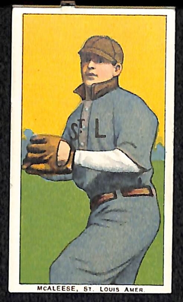 Lot of 3 - 1909 E90-1 American Caramels w. Mathewson & Hartzell, & 1 - 1909 T206 McAleese