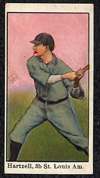 Lot of 3 - 1909 E90-1 American Caramels w. Mathewson & Hartzell, & 1 - 1909 T206 McAleese