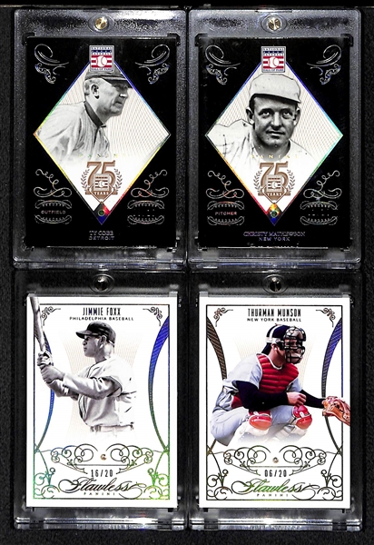 Lot Of 4 Panini Gem Cards w. Cobb & Mathewson