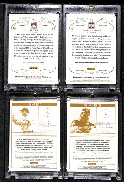Lot Of 4 Panini Gem Cards w. Cobb & Mathewson