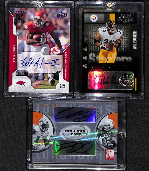 Lot Of 9 Football Autograph Cards w/ RG3 & L.Tomlinson