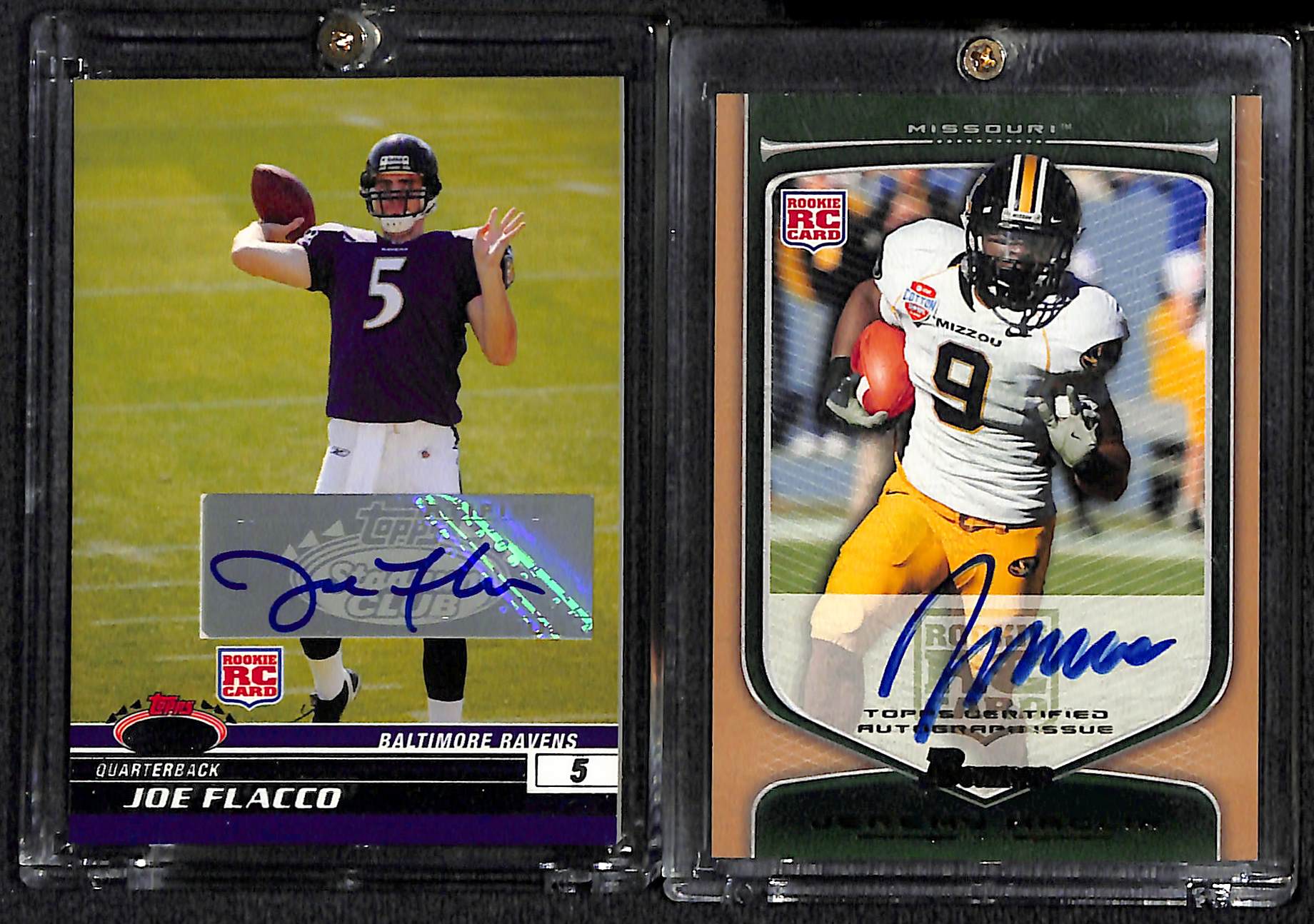 Lot Detail Lot Of 9 Football Stars Autograph Cards W Flacco McNabb lot-detail-lot-of-9-football-stars-autograph-cards-w-flacco-mcnabb