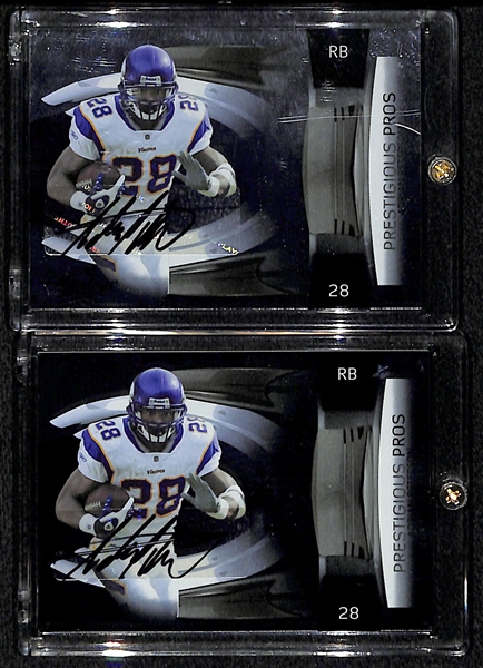 Lot Of 2 Adrian Peterson Autograph Cards