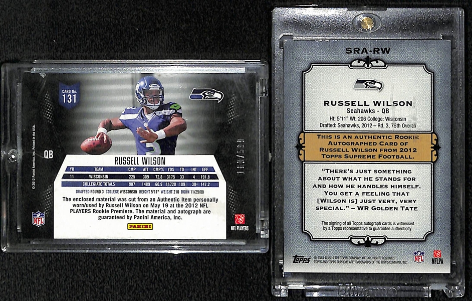 Lot Of 2 Russell Wilson Autograph Rookie Cards