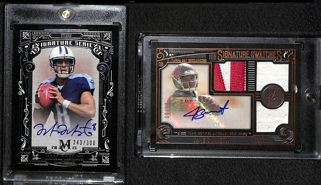 Lot Of 2 Marcus Mariota & Jameis Winston Autograph Cards
