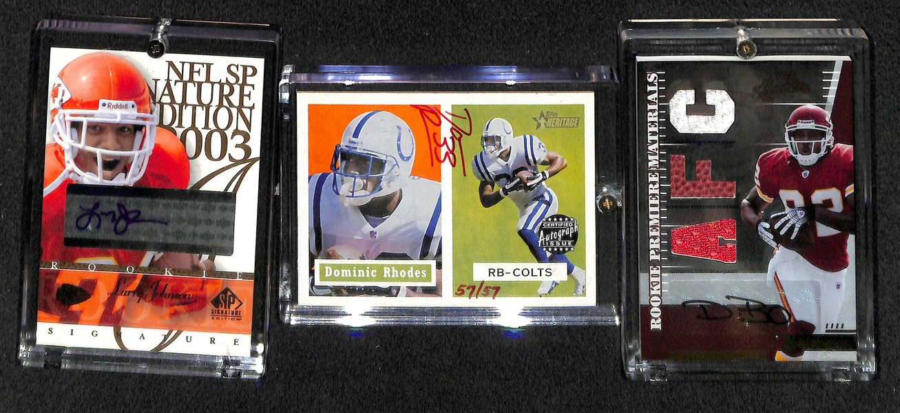 Lot Of 9 Football Autograph Cards w/ Eddie Lacy 9.5