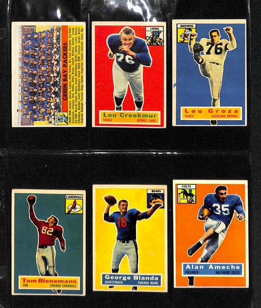 1956 Topps Football Complete Card Set w. Moore RC