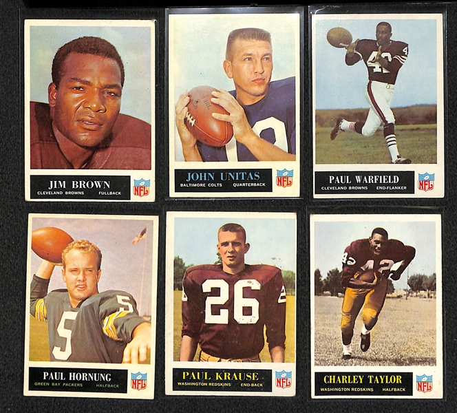 1965 Philadelphia Football Partial Card Set w. Brown