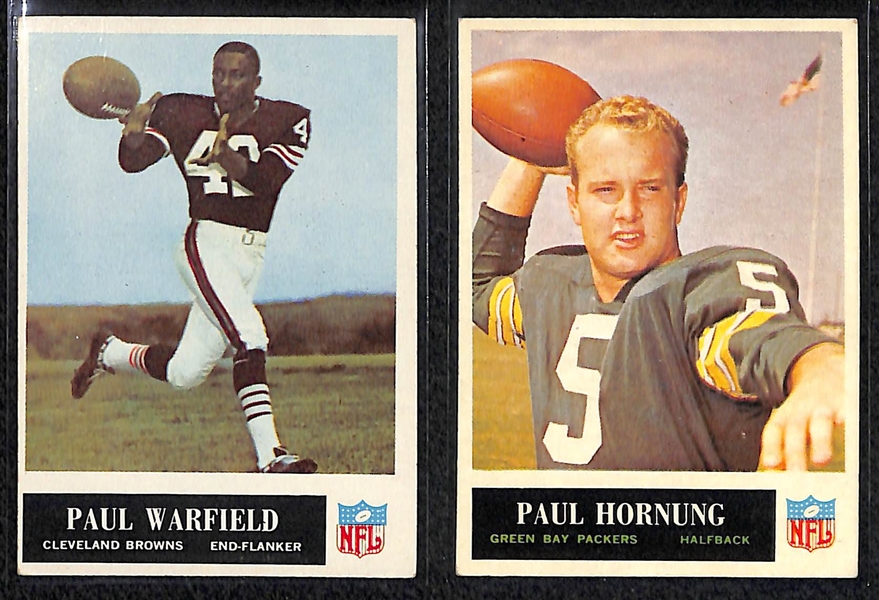 1965 Philadelphia Football Partial Card Set w. Brown