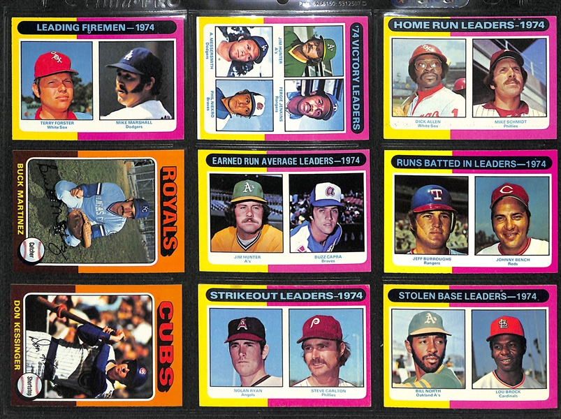 1975 Topps Baseball Card Set w. Brett & Yount RC's
