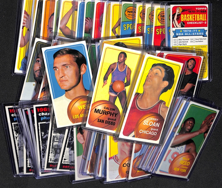 1970-71 Topps Basketball Second Series Partial Card Set w. West