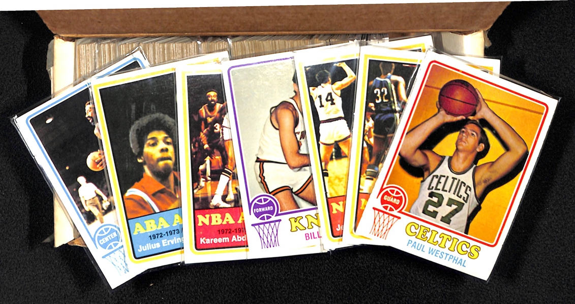 1973-74 Topps Basketball Complete Card Set w. Chamberlian
