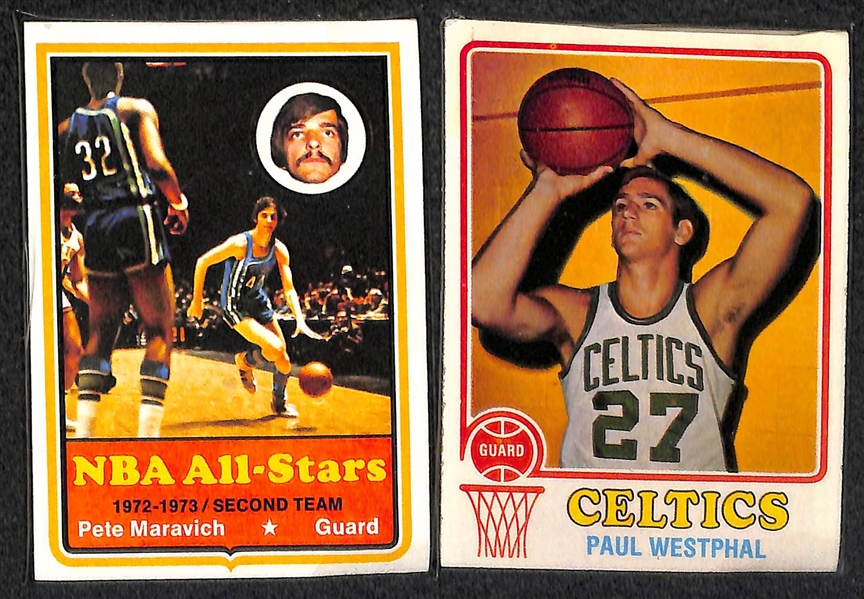 1973-74 Topps Basketball Complete Card Set w. Chamberlian