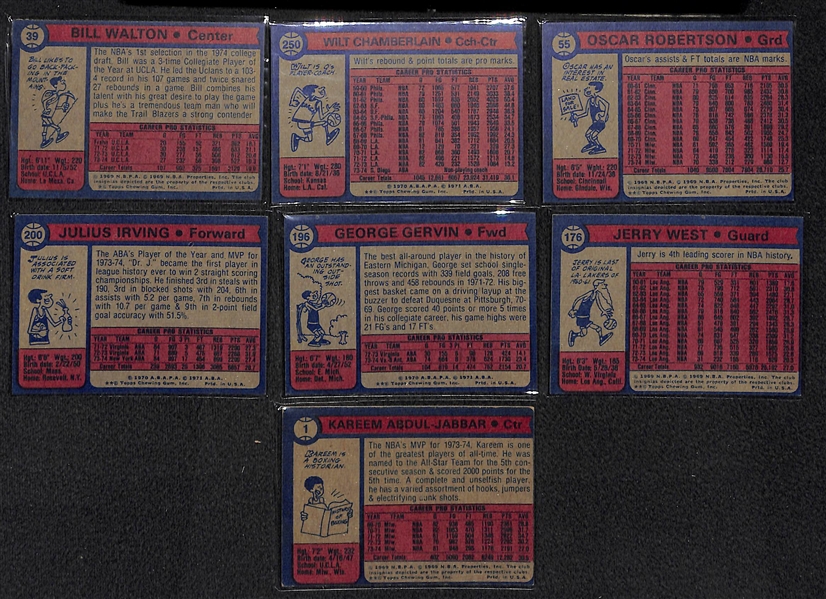 1974-75 Topps Basketball Complete Card Set w. Walton RC