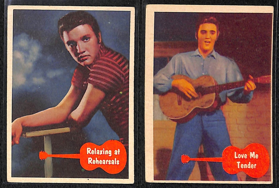 1956 Bubbles (Topps) Elvis Presley Partial Card Set
