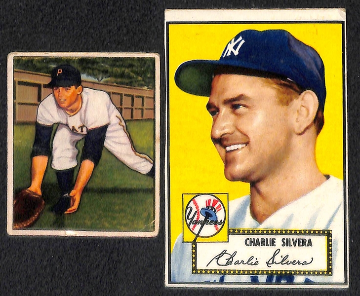 Lot Of 11 1935-52 Baseball Cards w. Arky Vaughan