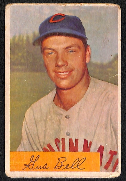 Lot Of 13 1953/54 Bowman Baseball Cards w. Stengel