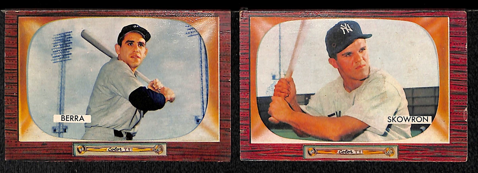Lot Of 48 1955 Bowman Baseball Cards w. Yogi Berra