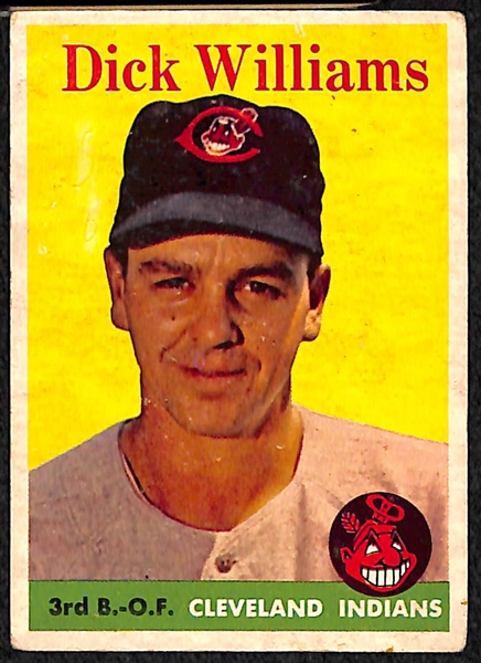 Lot Of 9 1958 Topps Baseball Cards w. Clemente
