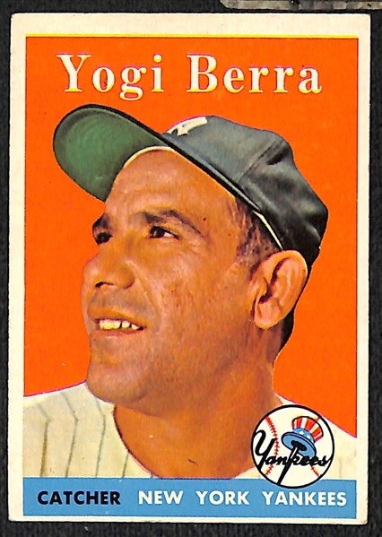 Lot Of 27 1958 Topps Baseball Cards w. Berra