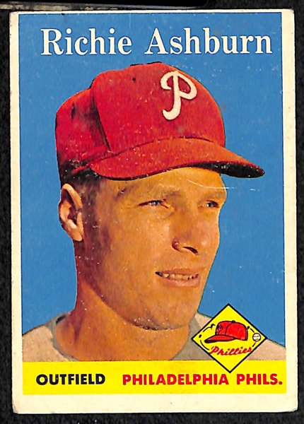 Lot Of 27 1958 Topps Baseball Cards w. Berra