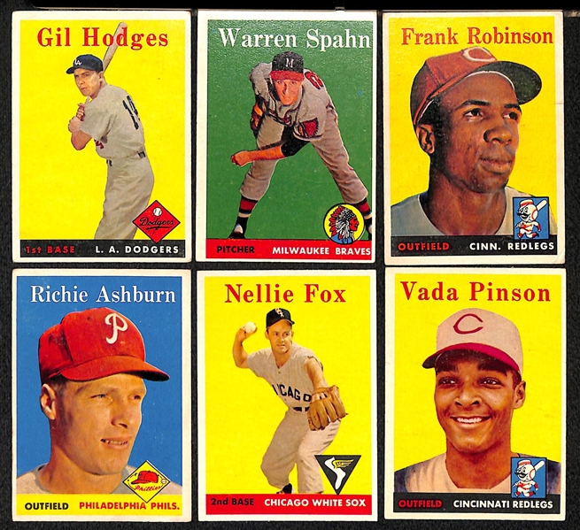 Lot Of 27 1958 Topps Baseball Cards w. Hodges