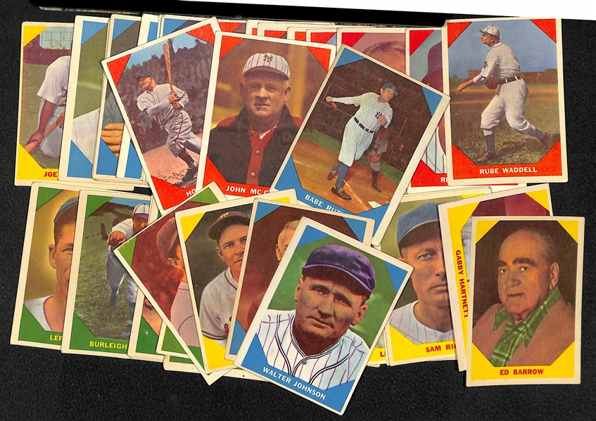 Lot Of 42 1960 Fleer Baseball Cards w. Wagner